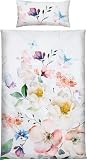 REDBEST Bettwäsche Microfaser Satin bunt Größe 1x 135x200 cm + 1x 40x80 cm