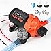 Produktbild VEVOR Membranpumpe, 12 V DC, 15,1 L/min, selbstansaugende 3-Kammer-Membranwasserpumpe mit automatischem Druckschalter, 2,75 bar Druck, für Wohnmobil, Wohnwagen, Schiff, Yacht, Autowäsche