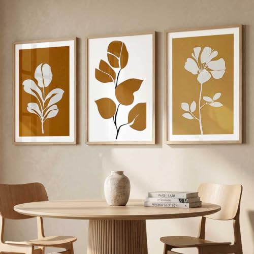 Image of kotart Boho Art Home Decoration Painting | Paintings With Frame For Living Room Bed Room Hotel Wall Decor Digital Reprint Set of 3 (13X17 inch)
