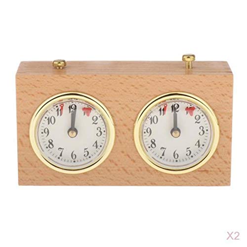 ATORSE Toy 2pc Competition Game Analog Chess Clock Timer Gift for Board Games Clock-Toys & Hobbies-Games-Chess-Contemporary Chess-image-41
