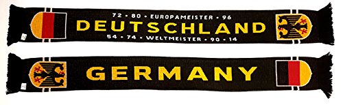 Germany Deutschland Soccer Knit Scarf (Black)