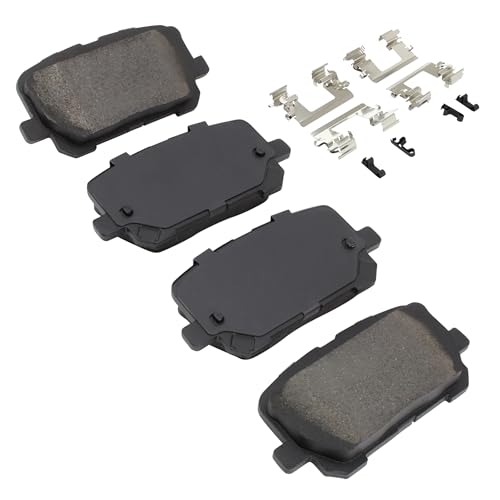 Image of QUALITY-BUILT Rear Semi-Metallic Brake Pads, Premium 1001-1766M, Compatible with 2014-2023 Dodge Charger