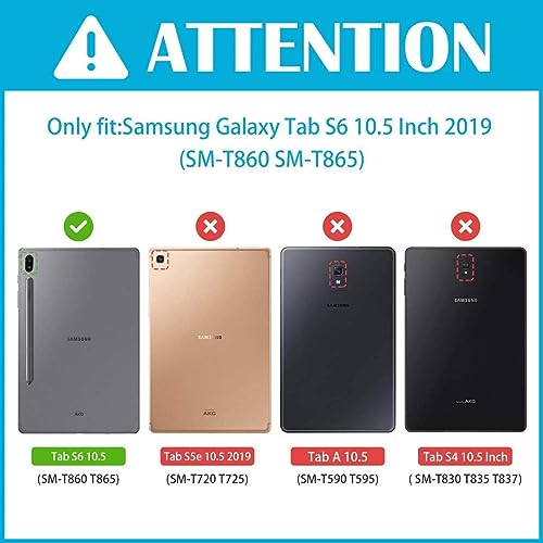 Image of MoreFit Hybrid Back Cover Case with Kickstand Wheel Pattern for Samsung Galaxy Tab S6 10.5 2019 SM-T860 / T865 / T867