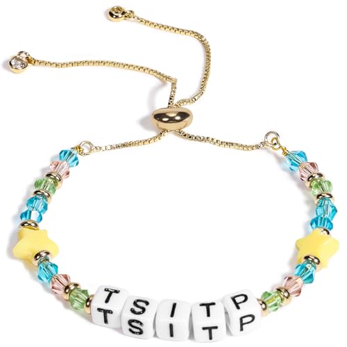 AICase for The Summer I Turned Pretty Inspired Bracelets Merch Stuff for TSITP Beaded Adjustable Gold Chain Friendship Bracelet Cute Aesthetic Gifts Merchandise for Fans Birthday Christmas