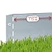 Produktbild bellissa  Rasenkante Metall verzinkt 118x19,5 cm, Nutzlänge 1,15m - Flexible Rasenbegrenzung aus wetterfestem Stahlblech für saubere Rasen- & Beetabgrenzung - Beeteinfassung Kante robust & langlebig