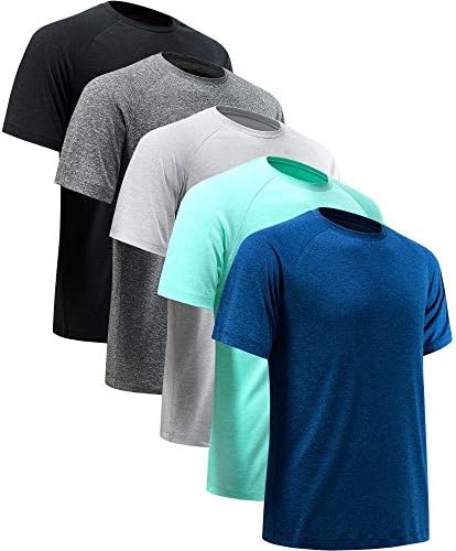 Workout Shirts for Men Short Sleeve Quick Dry Gym T Shirt