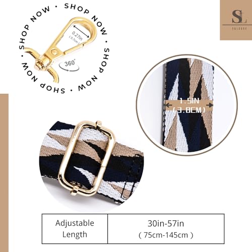 Image of S&loyoe Purse Straps Replacement Crossbody Bag Strap Adjustable Wide Guitar Straps for Handbags 1.5inch