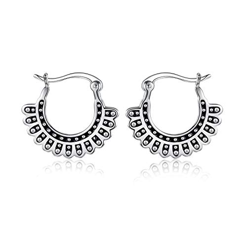 RBG Jewelry Ruth Bader Ginsburg Earrings 925 Sterling Silver Dissent Collar Earrings Stud Gift for Women Feminist