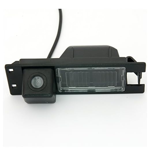 Navinio CCD Cámara Sistema de Visión Trasera Coche, Cámara de Marcha Atrás con de Visión Nocturna para Opel Astra H J Corsa Meriva Vectra Zafira Insignia FIAT Grande Buick Regal