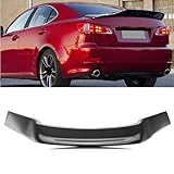 MotorFansClub Rear Spoiler Fit for Lexus IS250 IS350 ISF R Style 2006 2007 2008 2009 2010 2011 2012 2013 Trunk Wing Spoiler (Real Carbon Fiber)