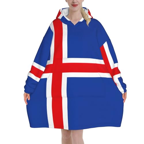 Couverture à capuche Islande EdWal, idée cadeau femme anniversaire