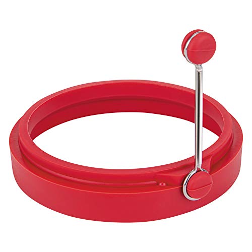 Anel para Fritar Ovo em Silicone Vermelho, Sil5609-Vm, Euro Home