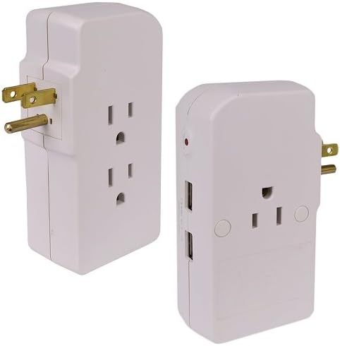 Surge Tech Universe 3-Outlet Protector Plus 2 USB Charging Ports 1050 Joules