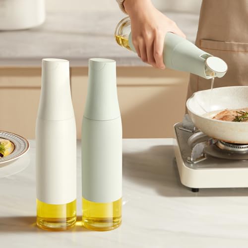 WUWFKUI 2PCS Olive Oil Dispenser Bottle，Auto Flip bottles for kitchen，Multi-Purpose for Cooking, Kitchen Storage. by WUWFKUI - Used condition - CA$18.35