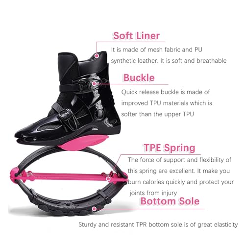 Jumps Shoes Sapatos de salto para fitness interno e externo Mochila de PU, botas de corrida antigrav