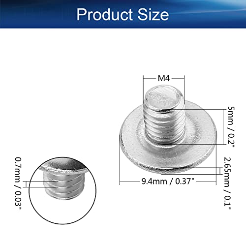 Yinpecly BM5500N1112IG 30Pcs M4 X 5Mm Machine Screws Phillips Cross Round Head Screw 304 Stainless Steel Fasteners Bolts thumb #1