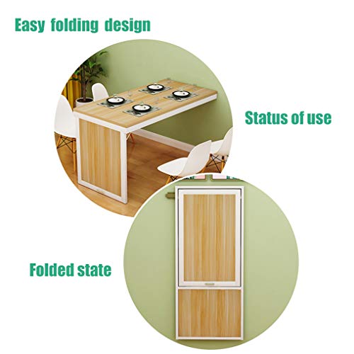 Jjpsqhrv Wall Mounted Folding Dining Table Fold Up Convertible Desk Mdf Multi-Function Wall Table Computer Desk For Office, Bedroom, Kitchen #TOP5