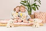 Teddy Hermann 91955 Hund Golden Retriever 25 cm, sitzend, Kuscheltier, Plüschtier mit recycelter Füllung