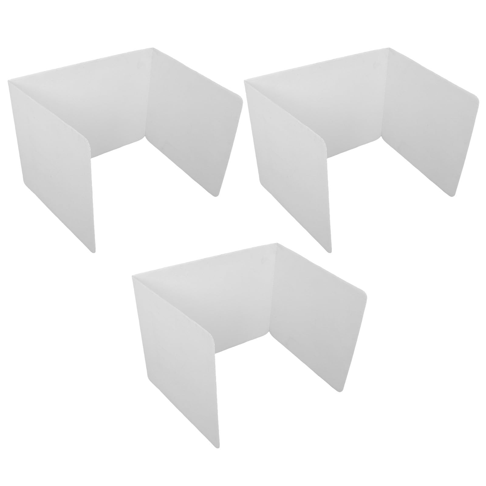 INOOMP Panel Divisor de Privacidad Superficie de Plástico de Color Claro Fácil de Limpiar para Escritorio de Estudio para Estudiantes Adecuado para Bibliotecas y Hogares