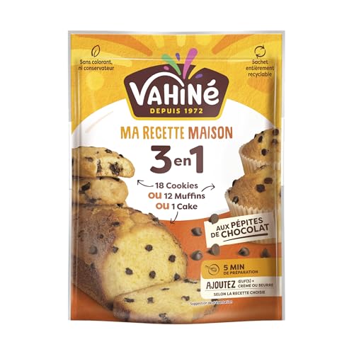 VAHINÉ - Préparation 3 en 1 aux pépites de chocolat,