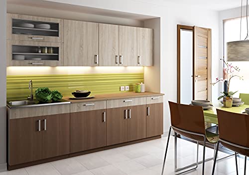  Rossa S  Cucina Componibile Completa + Lineare L 260 cm 8 pz  Piano di Lavoro Incluso  Set di mobili da Cucina