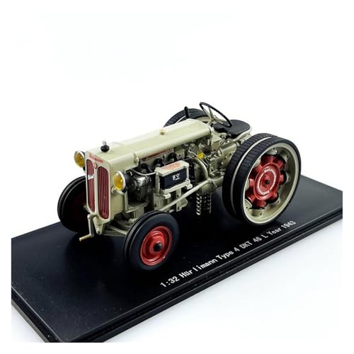 Maqueta de Coche a Escala 1:32 para Huliman Type 4 Dkt 1943 Modelo De Tractor Agrícola Estático De Resina Colección De Maquinaria Agrícola Retro Miniaturas de automoción