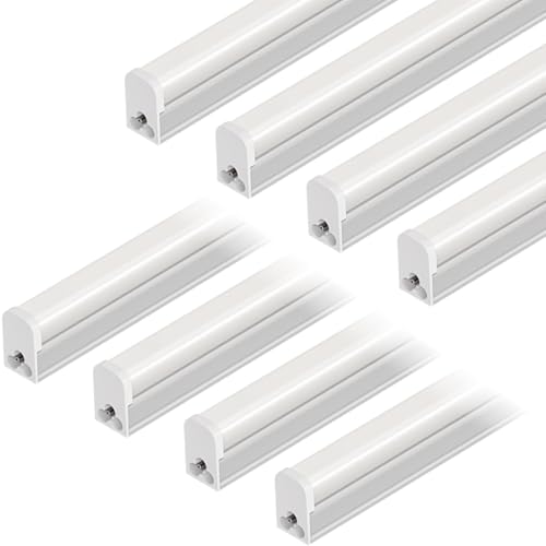 VShape LED Shop Light for Garage T5 2FT 10W 1100LM 5000K 8 Pack