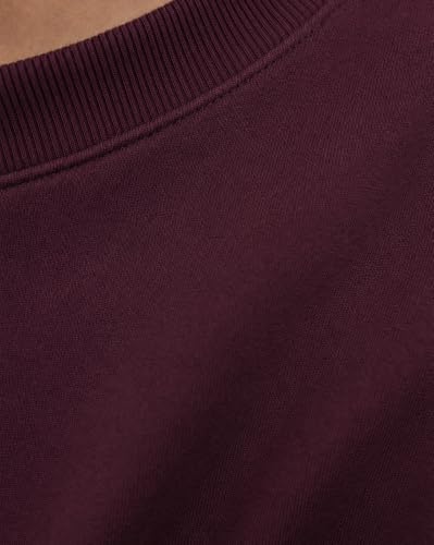Image of Nobero Sweatshirts for Man Stylish | 280 GSM Rich Cotton Fleece Solid Regular Fit Full Sleeve Sweatshirt for Men | Stylish Casual Wear Winter Crew Neck Sweatshirt for Men