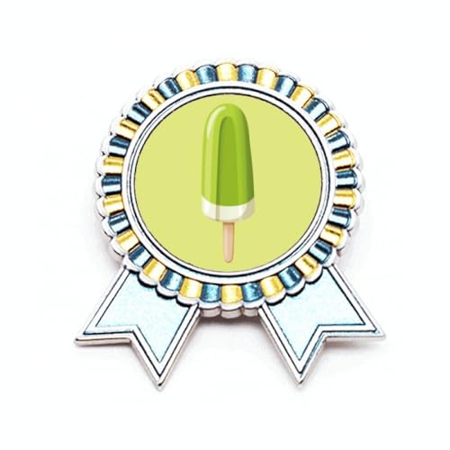 Broche haricot vert Sweet Ice en métal taille M pour accessoiriser vos vêtements