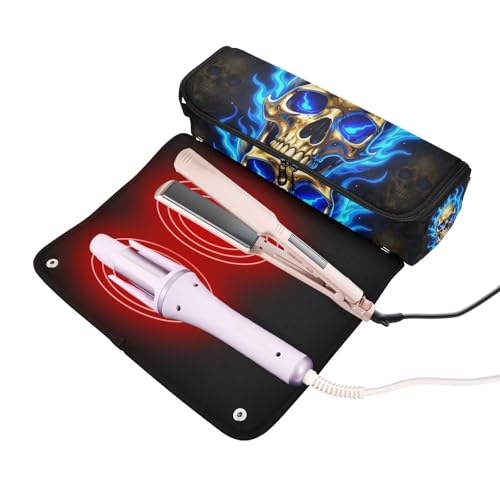Bolsa de viaje para plancha de pelo con funda resistente al calor miniatura 2