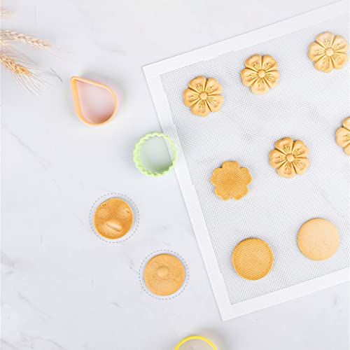 3 Set Of Perforated Baking Mat Cookie Sheet Bottom Liner Cheese Bread Pastry Dessert Grill Pad Roasting Cooking #TOP3