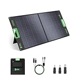 EBL 100W Portable Solar Panel, 18V Foldable Solar Charger for Power Station, Waterproof IP65 High-Efficiency Battery Charger for Outdoor Camping RV Trip Offgrid Living