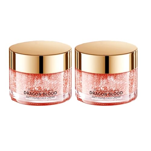Crema Dragons Blood, cremas faciales hidratantes para el día y la noche, reafirmantes, hidratantes y tensoras, difuminan las líneas de expresión para una piel suave y radiante, 50 g.,2pcs