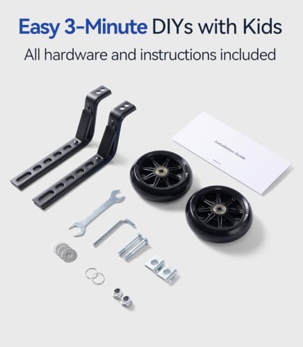 Image of Bike Training Wheels for Kids Bike, High-Strength Arm, Upgraded Durability, Easy Install, Bicycle Training Wheels for 20 inch Bike 18 16 14 12【Check your rear axle before ordering】