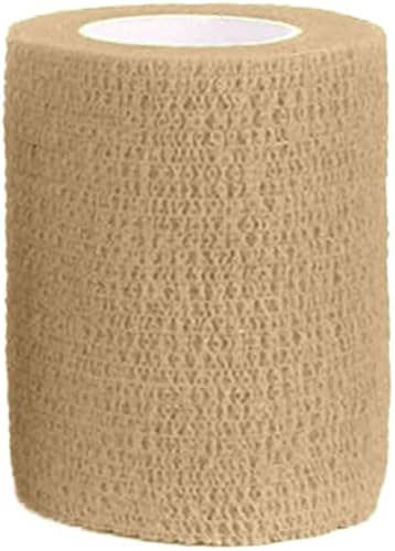 Miniatura 4 de Ever Ready First Aid Vendajes cohesivos autoadherentes de 3 x 5 yardas 12 unidades color marrón