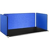 VEVOR Desk Divider 60''X 24''(1) 24''X 24''(2) Desk Privacy Panel 3 Flexible Mounted Gravel Blue...