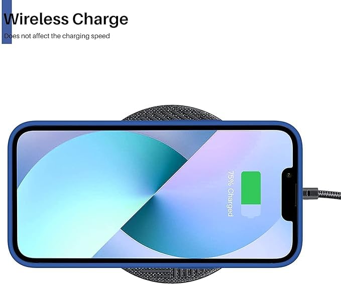 Image of Compatible with iPhone 15 Silicone Case, Slim Shockproof Protective Cover, Drop Protection and Camera Protection, MagSafe Compatible, Soft Microfiber Lining Inside (Royal Blue)