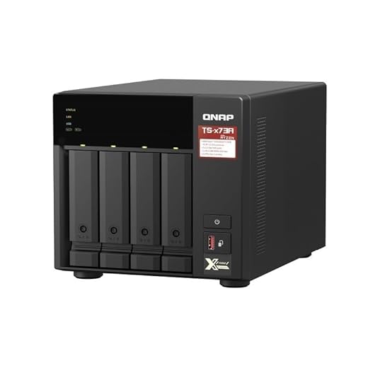 Nas QNAP TS-473A Turbo Station NAS a 4 bay (AMD Ryzen™ Embedded V1500B 4 core/8 thread 2,2 GHz 8 GB DDR4 RAM 2 porte RJ-45 2,5 GbE) 32 TB bundle con 4 dischi rigidi NAS Seagate IronWolf da 8 TB