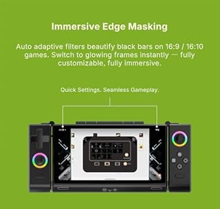 ONEXSUGAR Dual OLED Screen Handheld Game Console, with Snapdragon G3 Gen 3 Gaming Processor, 16GB + 512GB Storage,Android 14 ,Support Retro Games & Android Mobile Gaming (Black)