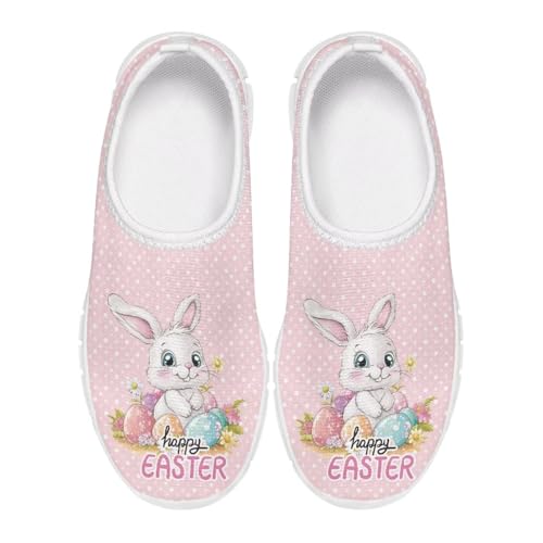 Kids Easter Shoes Funny Print Girls School Slip On Shoes for Holiday Present2