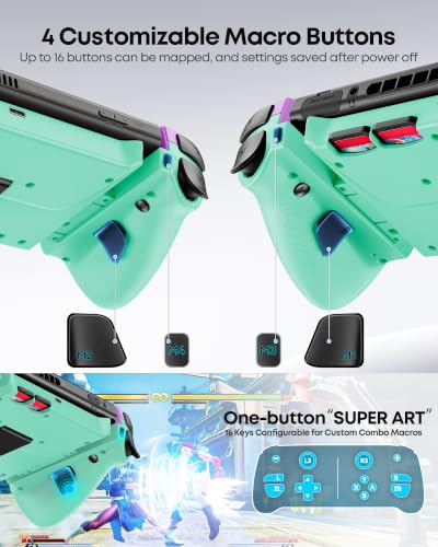 Image of OIVO VGA DESIGN Switch Controller Handheld for 1 /2 /OLED, Ergonomic Grip Stretch Joypad for SW Console, Wireless Controller with TMR Joysticks, RGB Lighting, Turbo, 4 Macros & Card Slot