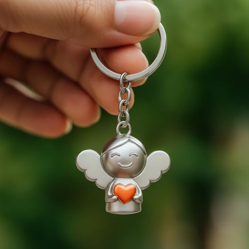 Porte-Clés Ange, Bagages Décor Adorable, Cadeau Touchant pour un Être Cher Plein d’Amour et de Bienveillance – vue 2