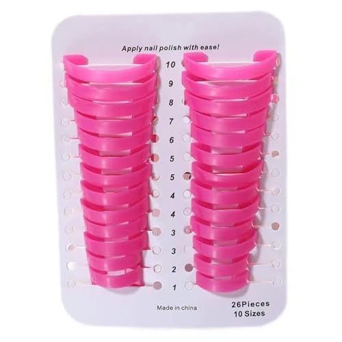 Protector de esmalte de uñas 2 cajas, plantillas de dedo a prueba de derrames Soporte de manicura profesional para el arte de las uñas
