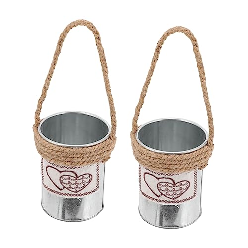Toyvian 2 Stück Eisen Blumenkübel Wandhalterung für Garten Moderner Eisen und Langlebig Sukkulenten und Topfpflanzen Dekorative Aufbewahrungslösung