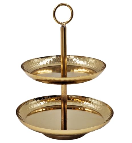 matrasa Zweistufige Metall-Etagere – Deko- & Servierplatte im...