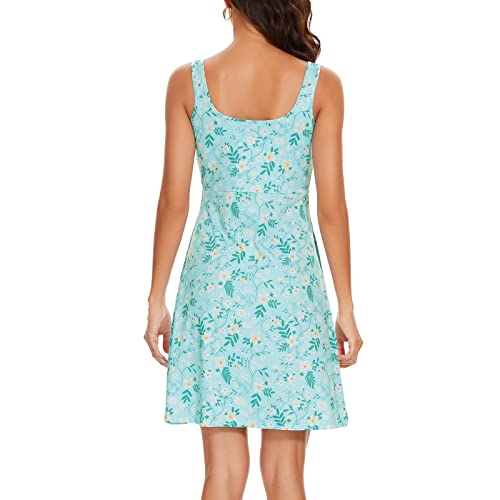 Image of Women's UPF 50+ Tank Dress A-Line with Pockets Breathable Quick Dry Sun Protection for Hiking Camping Beach Outdoor