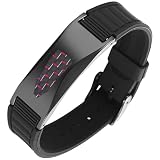 Machify EMF - Bracciale protettivo per uomo e donna, in acciaio inox e silicone, motivo in fibra di carbonio, misura del polso regolabile, stile moderno per l'uso quotidiano