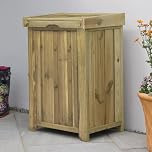 Zest Keep Safe Parcel Store – Secure Outdoor Parcel Box – Secure Internet Delivery Drop Box – Solid Pressure-Treated PEFC-Certified Wood – 0.58 m (W) x 0.44 m (D) x 0.84 m (H)