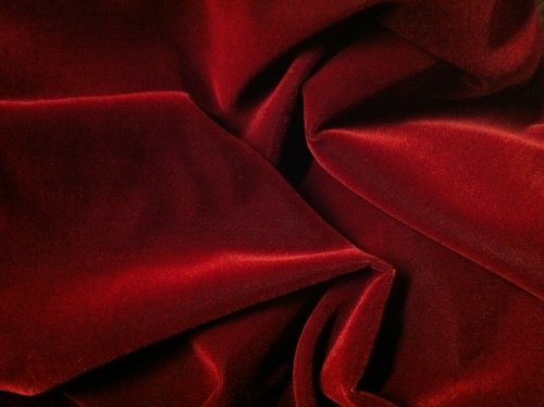RED Velvet Fabric 45