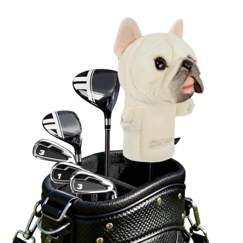 Scott Edward Golf Club Cover for Driver, White Bulldog
